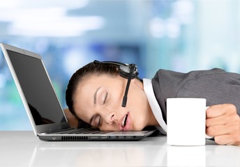 Sleeping.