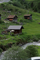 Fototapeta na wymiar Idyllic village in Switzerland