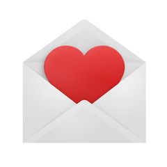 Heart in an envelope.