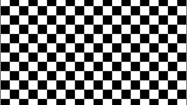 Zooming black and white checkerboard