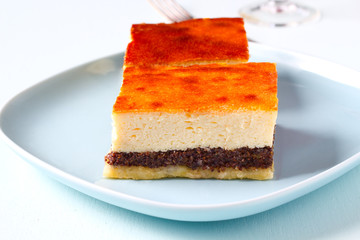 Käsekuchen mit Mohn