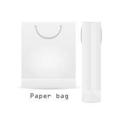 WhitePaper bag with rope
