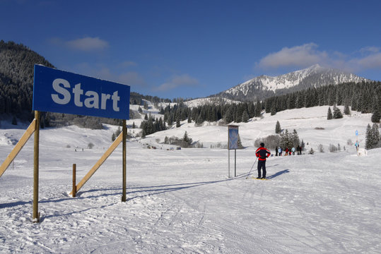 Start zur Langlaufloipe
