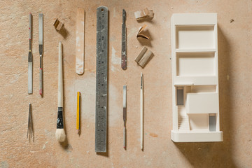 Scale Model Building with Arts and Crafts Tools