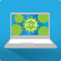 Programming language, vector illustration