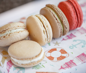 Colorful french macaroon