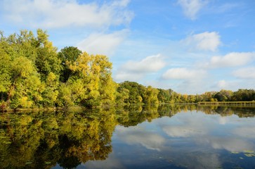 Autumn Colors Reflected on a Lake