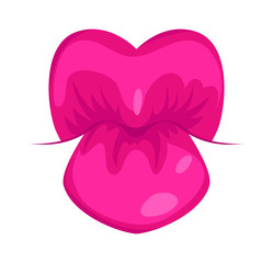 Female lips isolated on white background. Passion makeup mouth. Woman kissing lips romance cosmetic sensuality desire. Set of mouth smile woman red sexy woman lips isolated shape romantic emotions