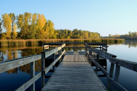 Autumn Colors and a Fishing Dock