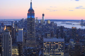 Fototapeta na wymiar ニューヨーク　マンハッタン　俯瞰　エンパイアステートビル