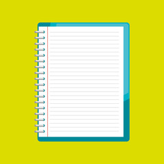 spiral notebook isolated icon design, vector illustration  graphic 