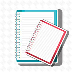 spiral notebook isolated icon design, vector illustration  graphic 