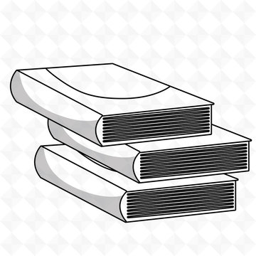 books isolated icon design, vector illustration  graphic 