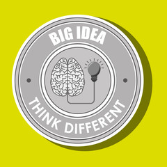 think different isolated icon design, vector illustration  graphic 
