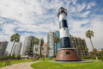 Poster Miraflores-Leuchtturm, in Lima, Peru. © christian vinces