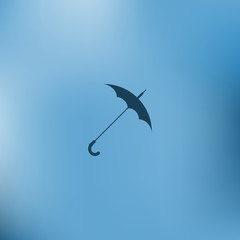 Umbrella symbol vector icon