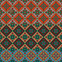 national embroidery Slavic peoples set