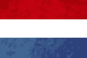 True proportions Netherlands flag with texture
