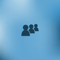 Add new user account flat icon for apps