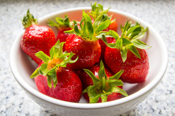 Strawberries in a bowl
