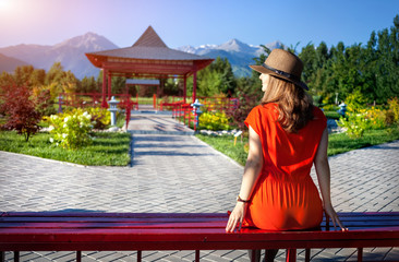 Tourist in Japanese Garden