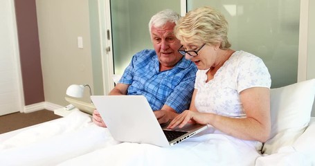 Senior couple using laptop - Powered by Adobe