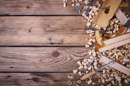 Set of tools for woodworking