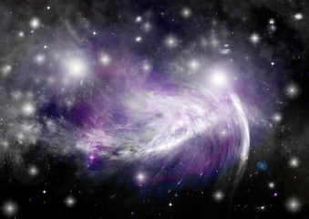 galaxy in a free space