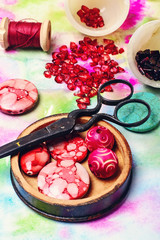 Set of colorful beads