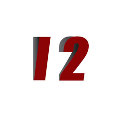l2 logo initial red and shadow