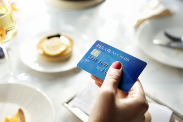 Shopping Online Payment Shop Credit Card Concept