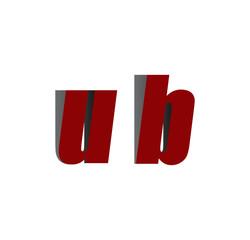 ub logo initial red and shadow