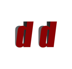dd logo initial red and shadow