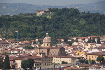 Fototapeta na wymiar View to Church San Frediano in Cestello in Florence, Tuscany Italy