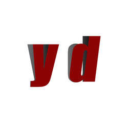 yd logo initial red and shadow