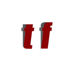 tf logo initial red and shadow