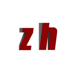 zh logo initial red and shadow