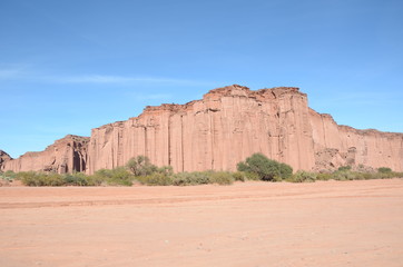 Fototapeta na wymiar red sandstone Talampaya South America Argentina