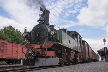 Plakat Historische Dampflokomotive