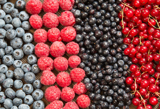 Fresh summer berries. Healthy food