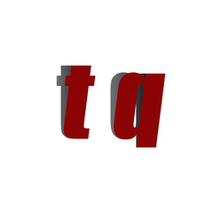 tq logo initial red and shadow