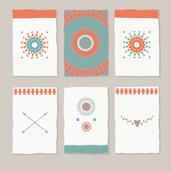 set of ethnic cards