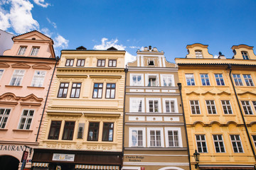Fototapeta na wymiar Prague, Czech Republic - 04 July 2016. The summer photo of arhitecture of Praha, Chezh Republic capital like a point of travel destination.