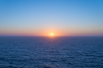 Sunset over sea