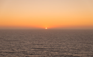 Sunset over sea