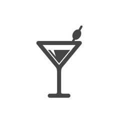 Cocktail icon on white background