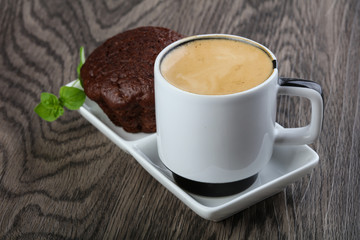 Coffee with muffin