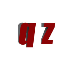 qz logo initial red and shadow