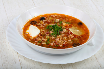Solyanka mix soup