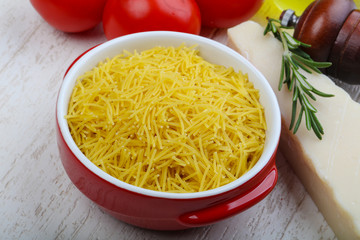 Raw pasta - vermicelli